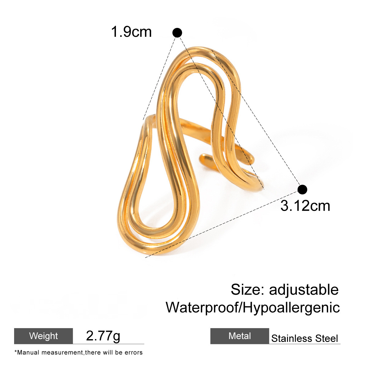 Stainless Steel Shaped Ring Combination