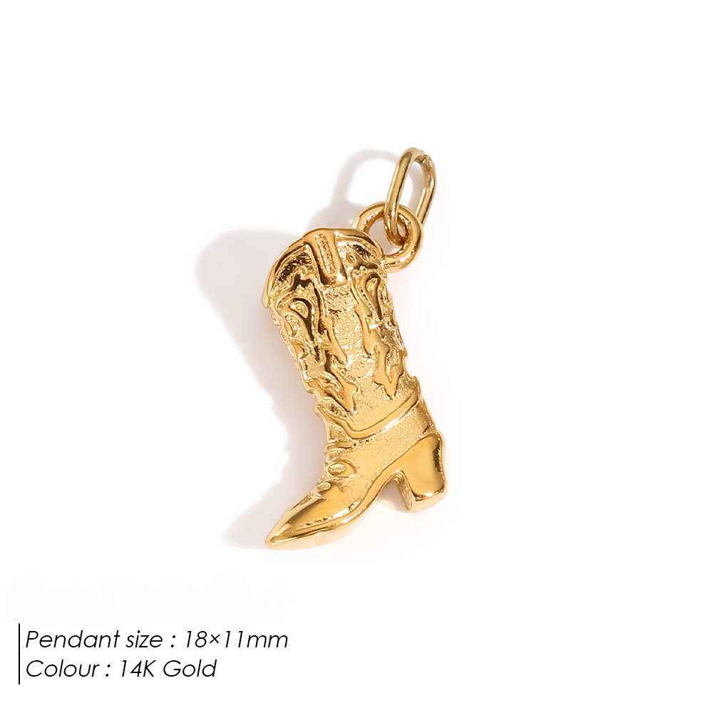Stainless Steel Shoe and Hat Pendant