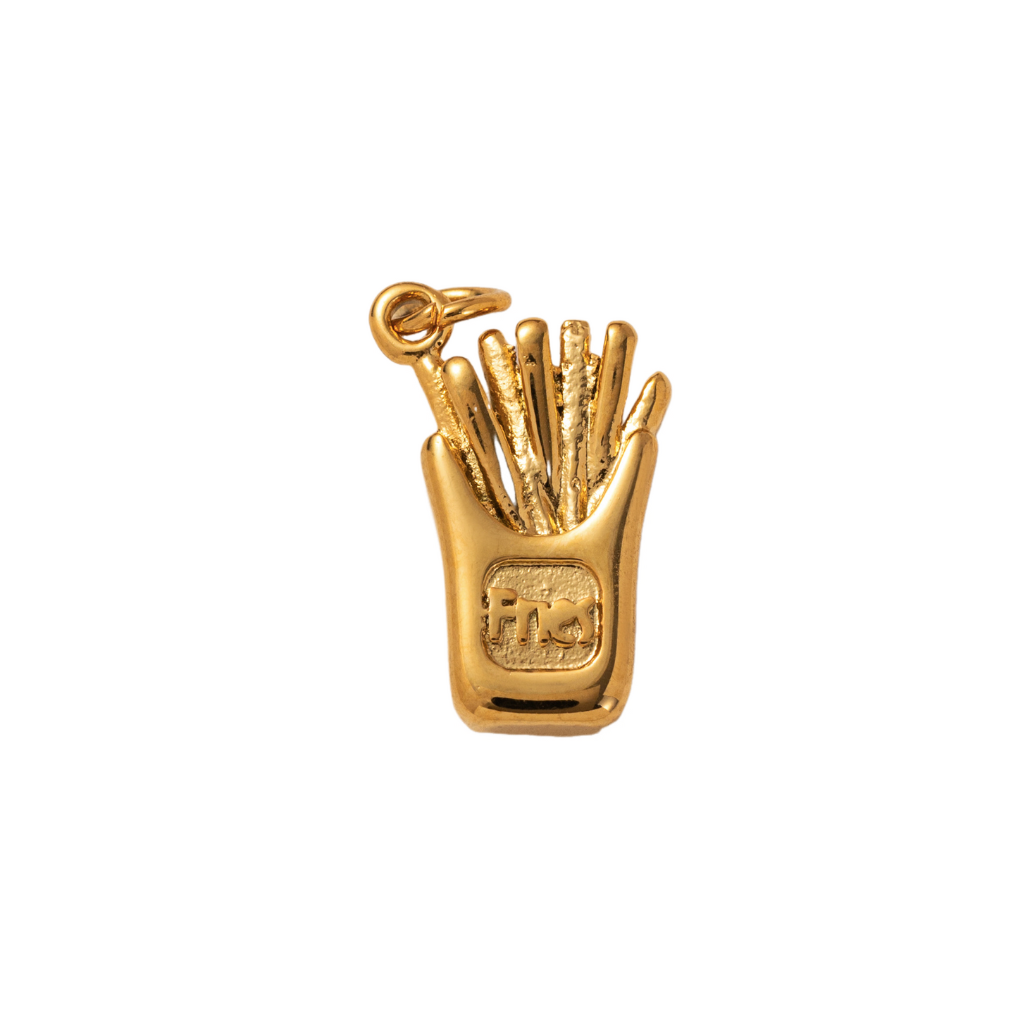 Stainless Steel Crown French Fries Bundle Tree Pendant