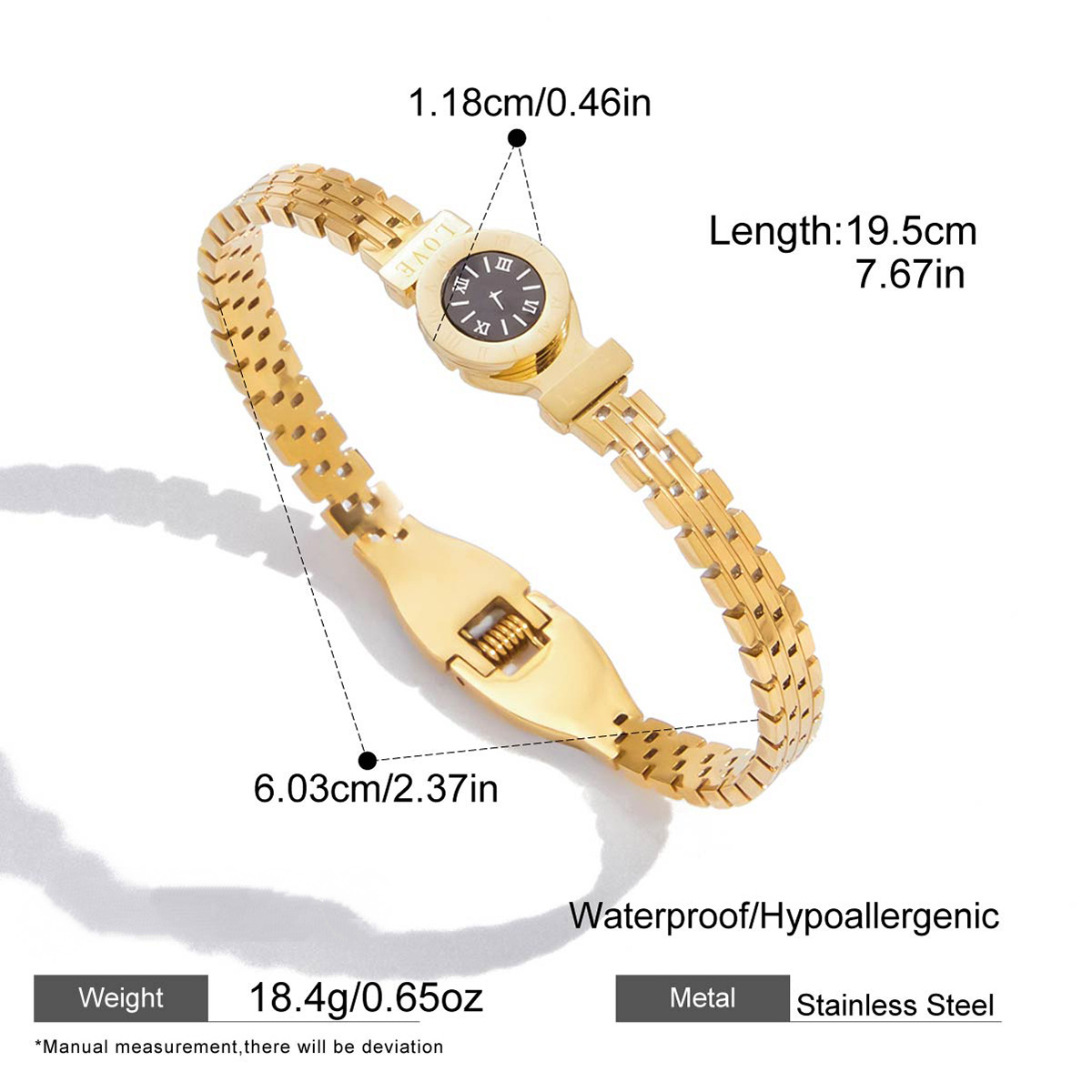 Stainless Steel Watch Bangle