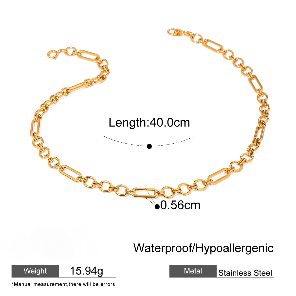 Stainless Steel Cuban Chain Necklace Collection