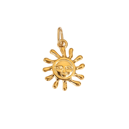 Stainless Steel Weather Sun and Star Pendant