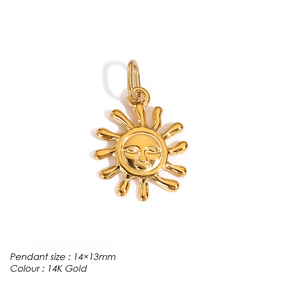 Stainless Steel Weather Sun and Star Pendant