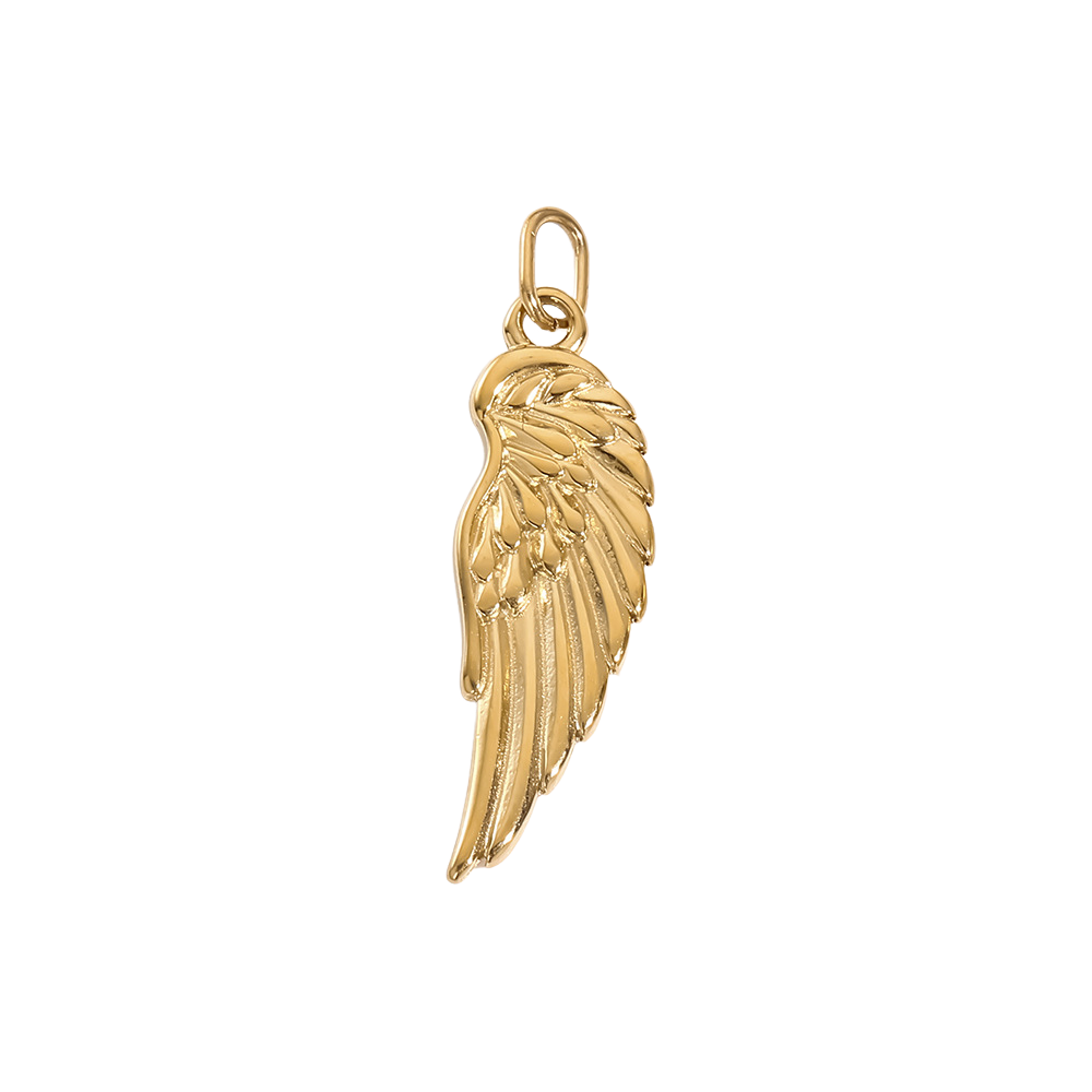 Stainless Steel Double-layered Wing Single-hole Pendant