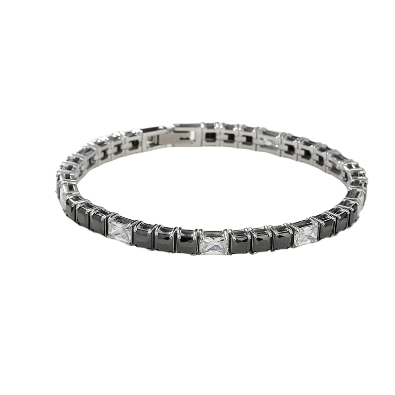 3x3MM Square Cubic Zirconia Tennis Bracelet