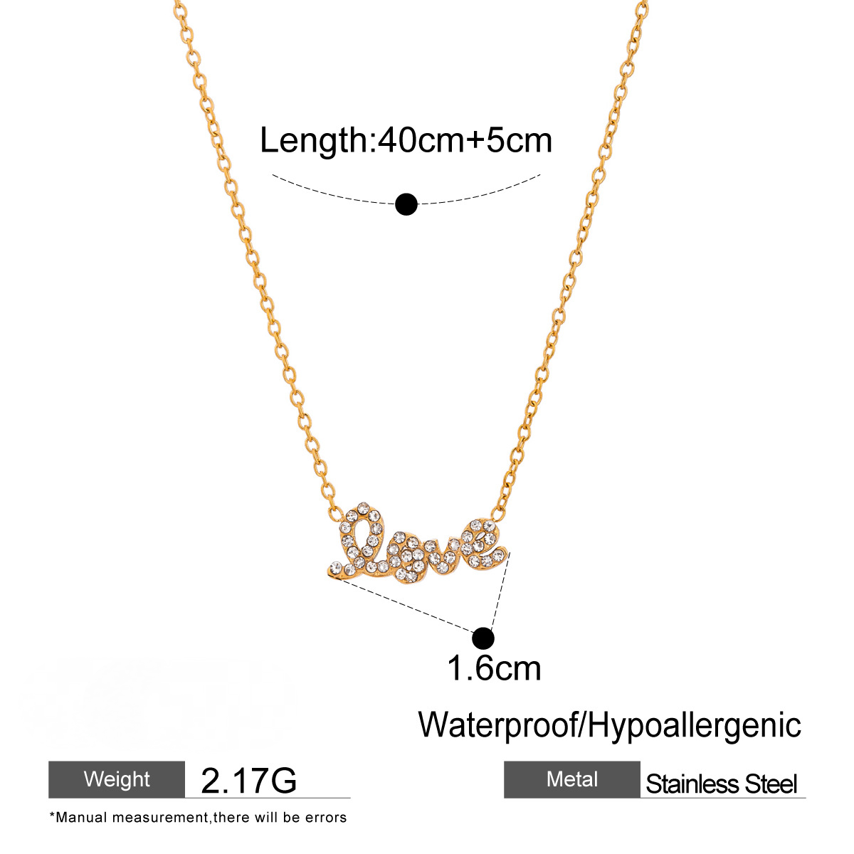 Stainless Steel Valentine's Day Clavicle Necklace