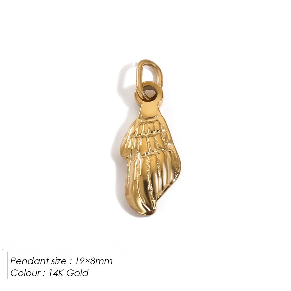 Stainless Steel Double-sided Ocean Series DIY Pendant