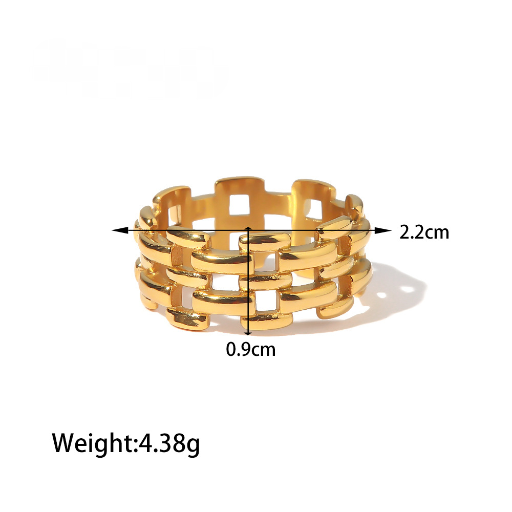 Stainless Steel Watchband Band Ring