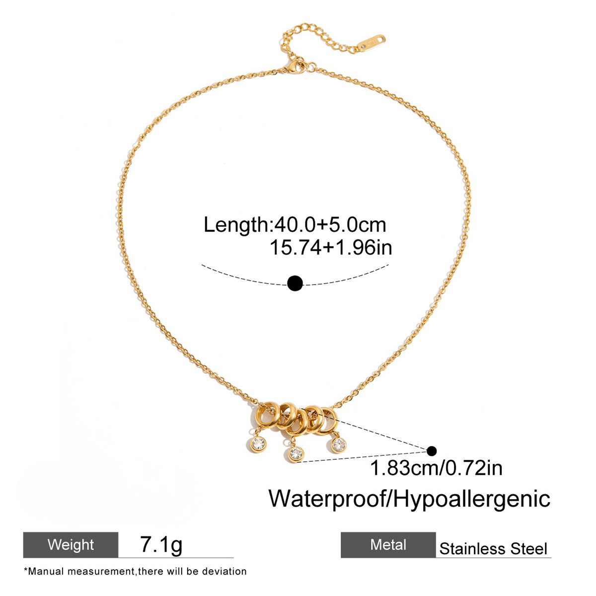 Stainless Steel Valentine's Day Clavicle Necklace