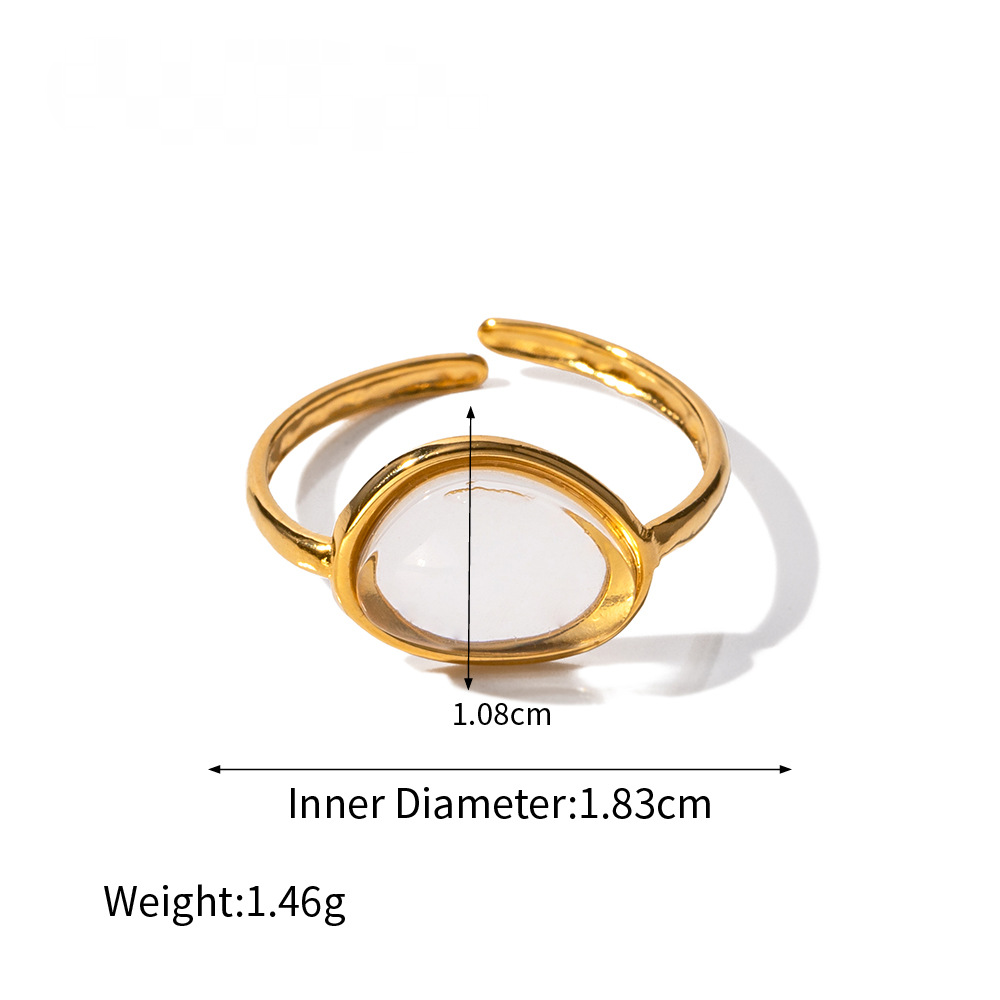 Stainless Steel Heart Band Ring