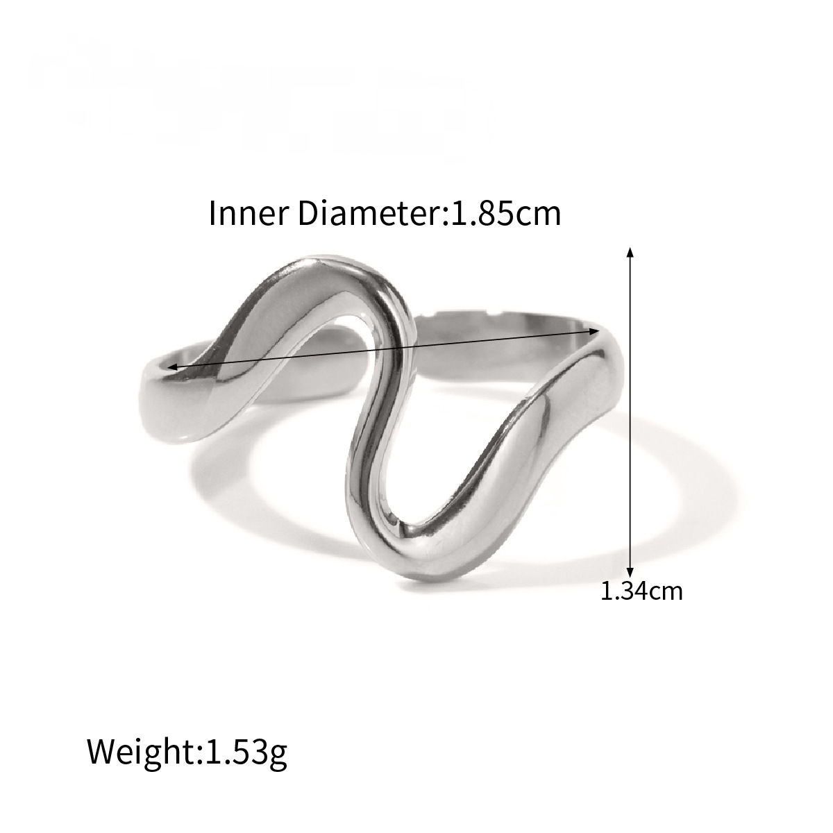 Stainless Steel High-end Geometric Opening Ring