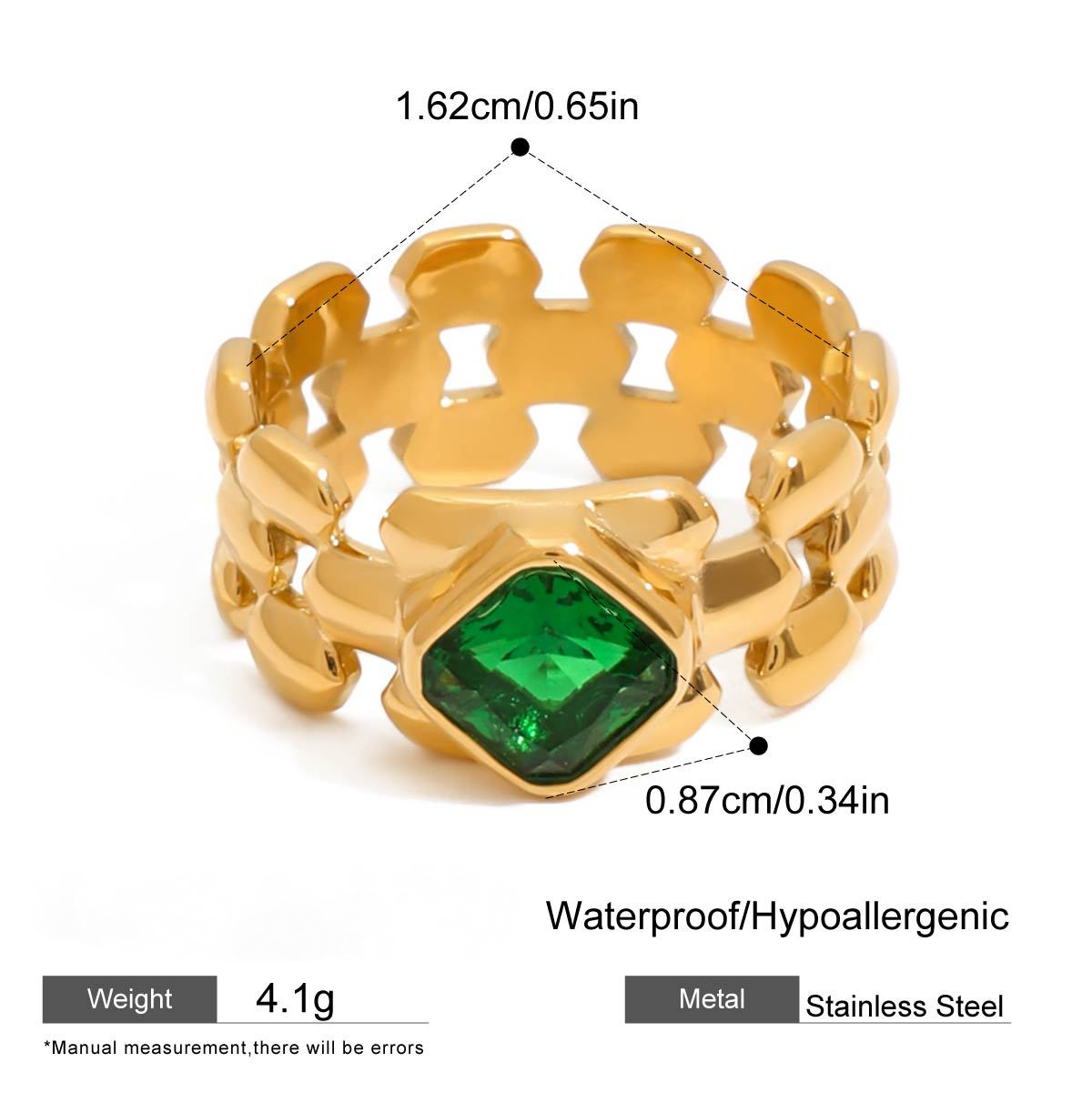 Stainless Steel Band Series Ring Collection