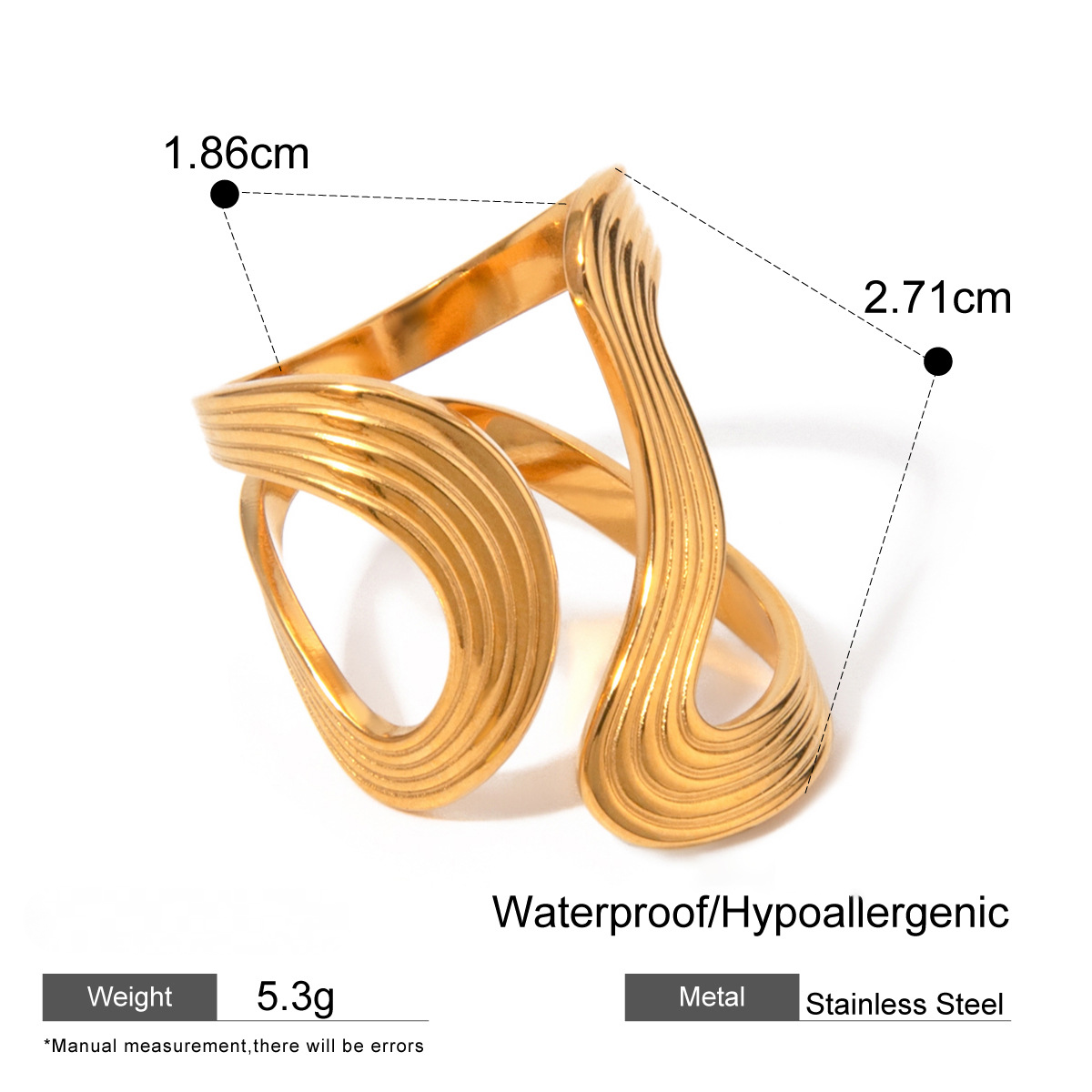 Stainless Steel Shaped Ring Combination
