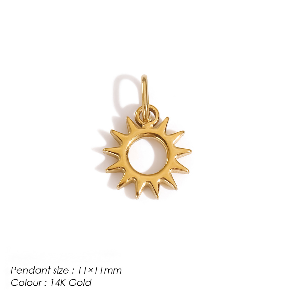Stainless Steel Weather Sun and Star Pendant