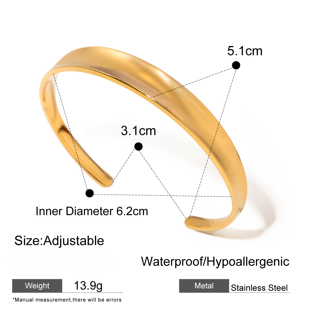 Stainless Steel Cubic Zirconia Bangle Combination