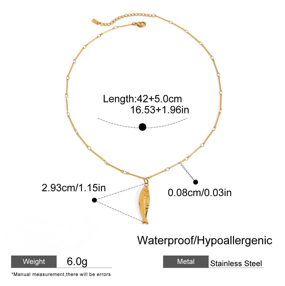 Stainless Steel Vacation Style Necklace Combination