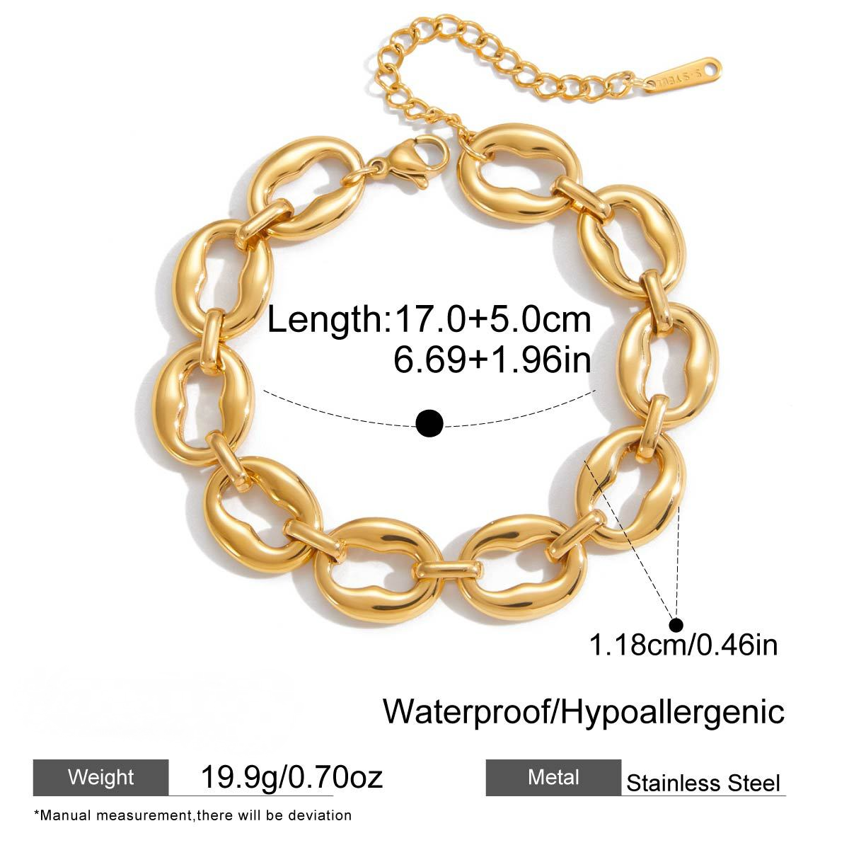 Stainless Steel Chain Bracelet Collection