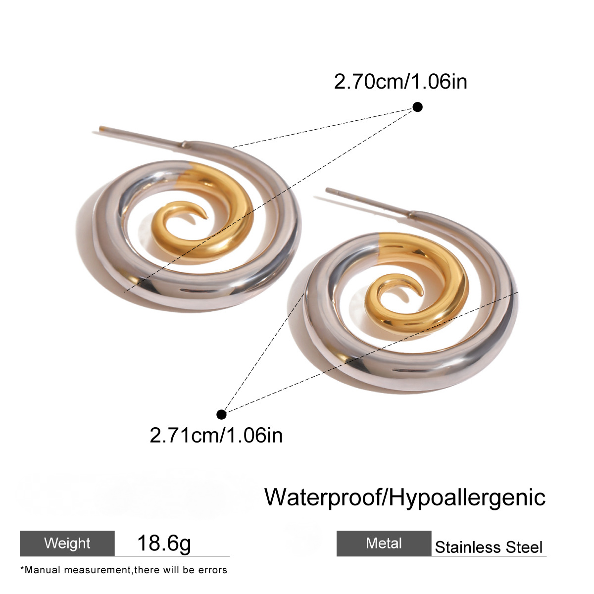 Stainless Steel Vacation Style Earrings Combination