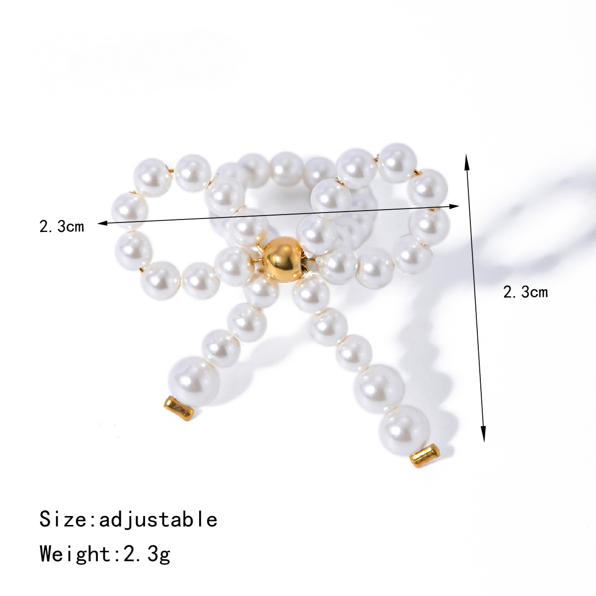 Stainless Steel Cubic Zirconia Pearl Ring