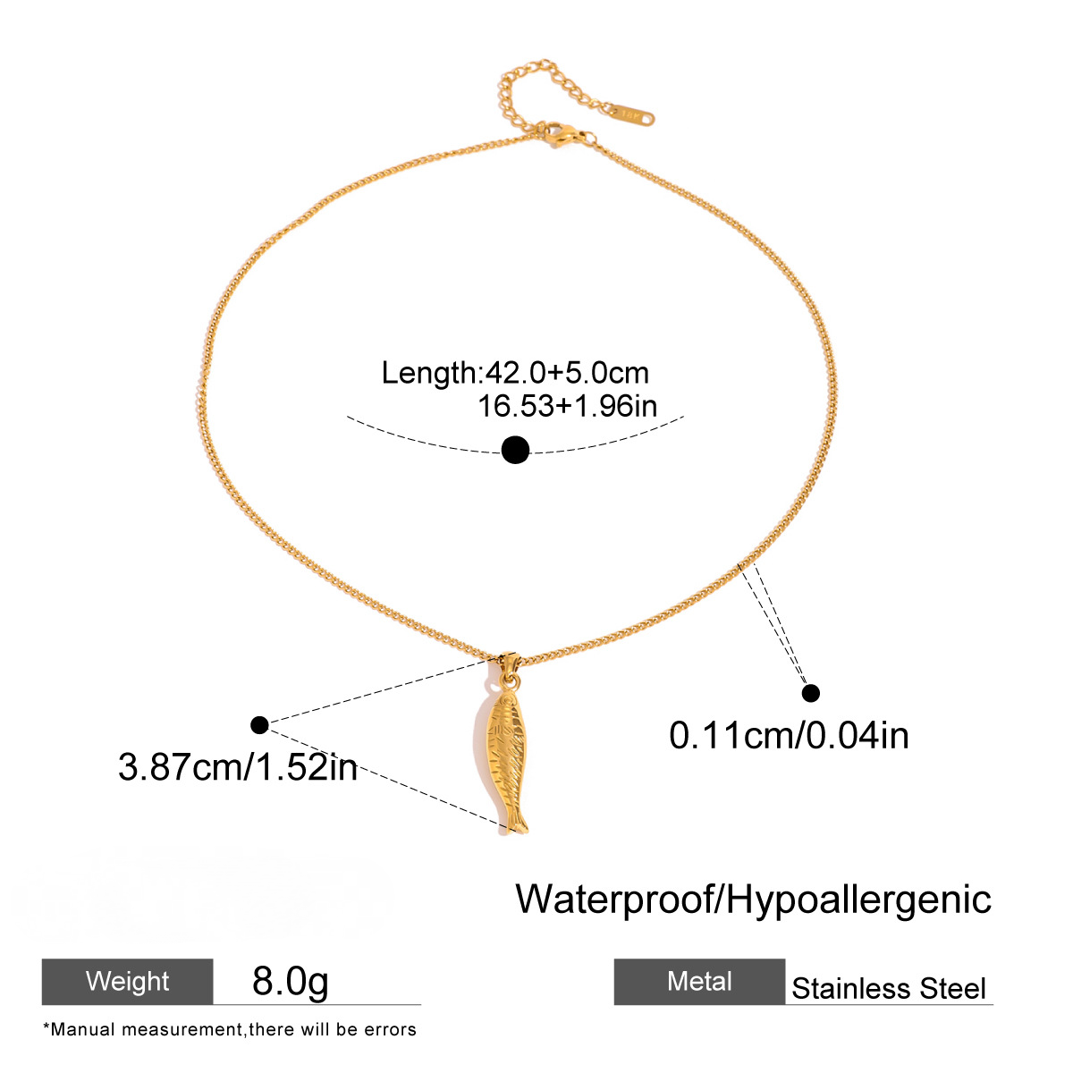 Stainless Steel Vacation Style Necklace Combination