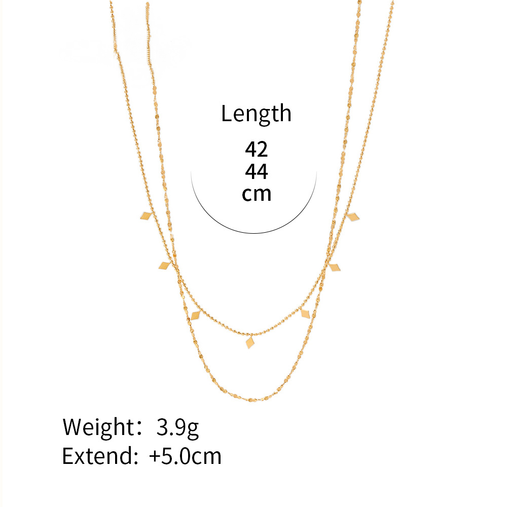 Stainless Steel 18K Gold PVD Layered Necklace