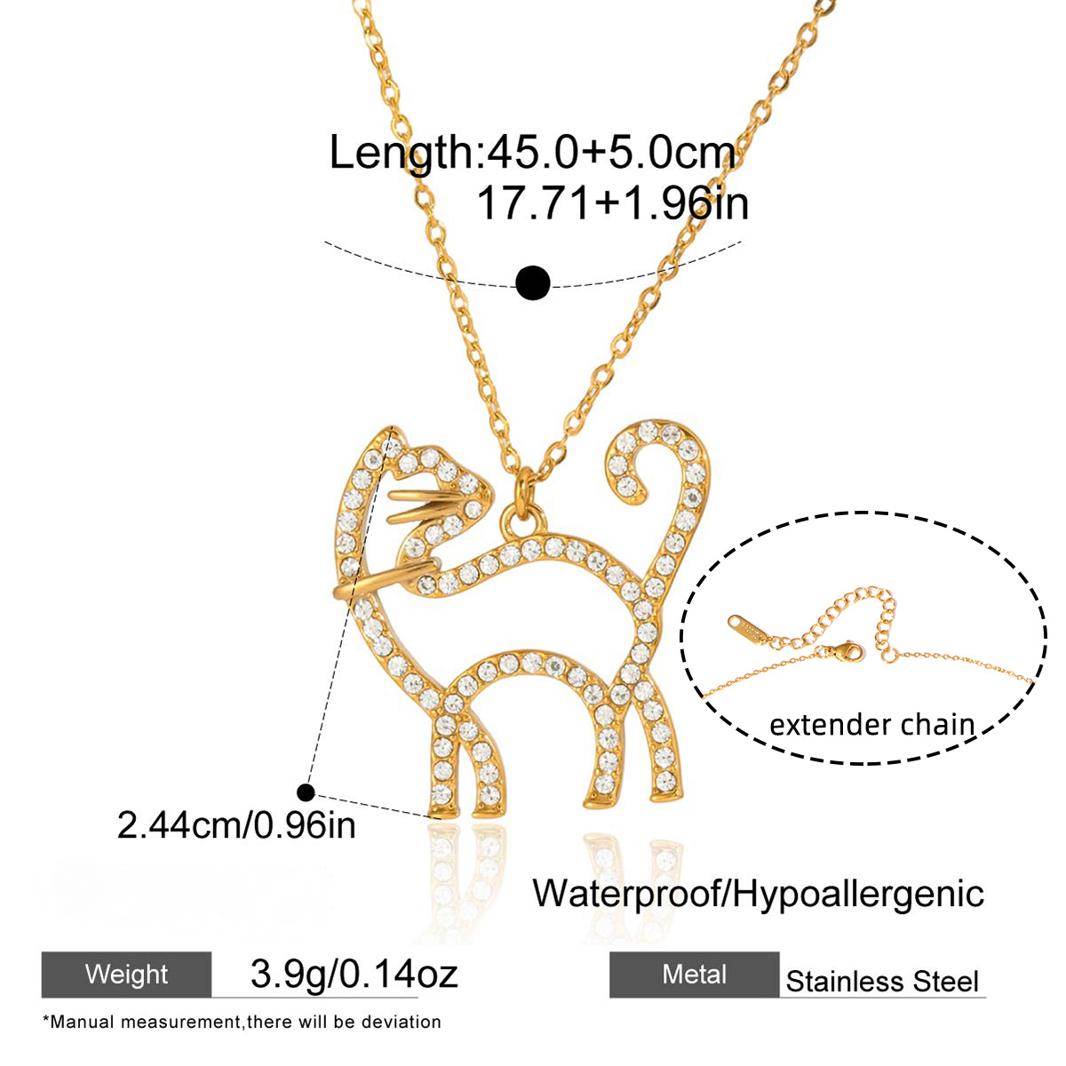 Stainless Steel Pet Cat and Dog Necklace