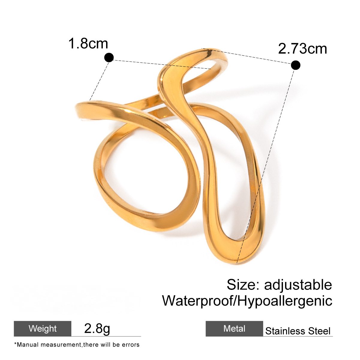 Stainless Steel Shaped Ring Combination