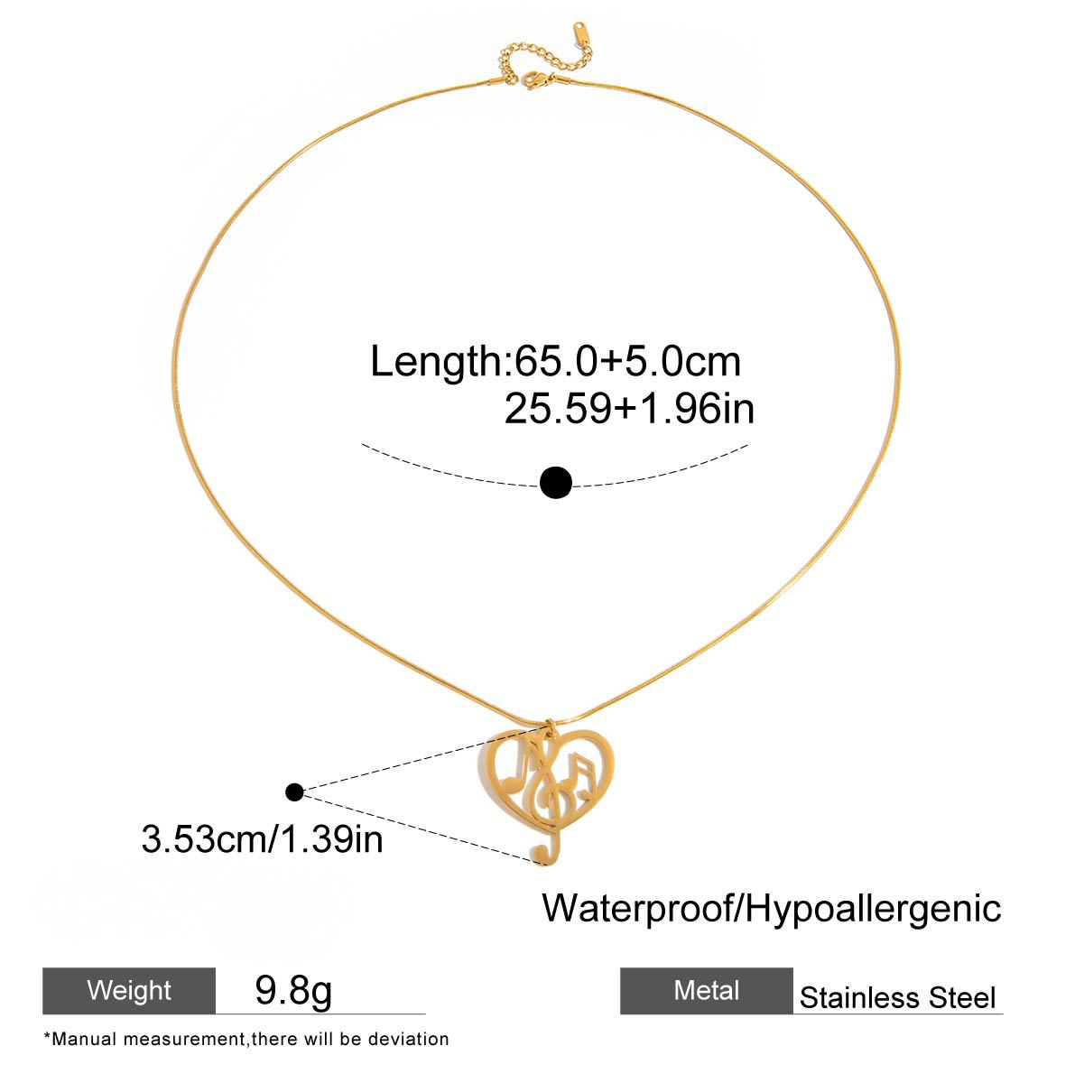 Stainless Steel Valentine's Day Series Heart Necklace