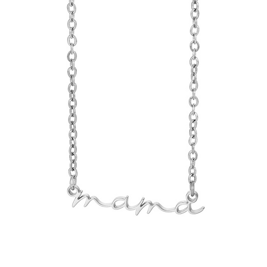 Stainless Steel Mama Letter Pendant Cable Chain Necklace