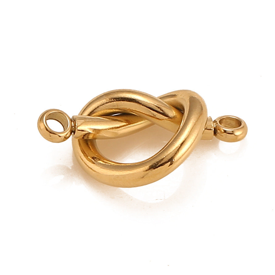 Stainless Steel Double Hole Love Pendant