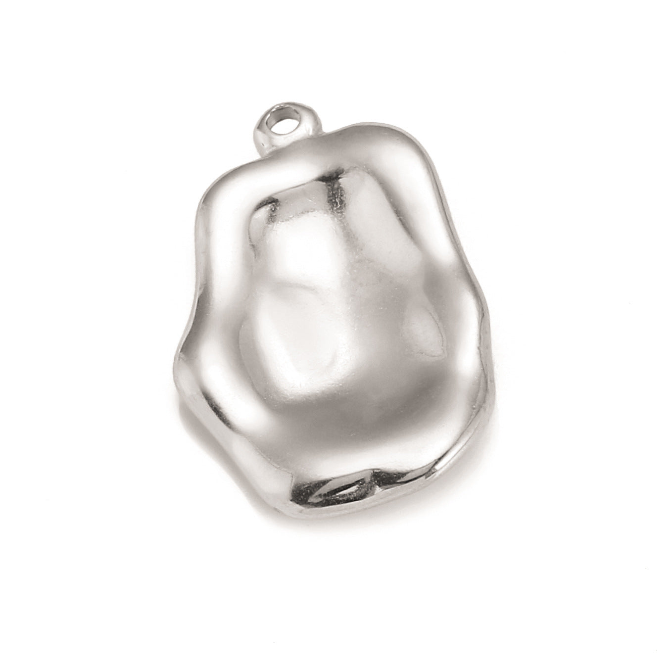 Stainless Steel Irregular Texture Pendant