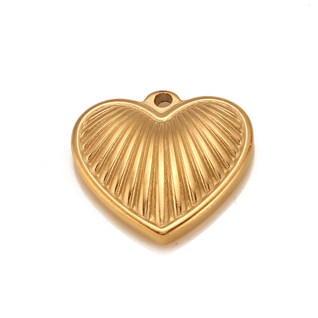 Stainless Steel 3D Heart-Shaped Pendant