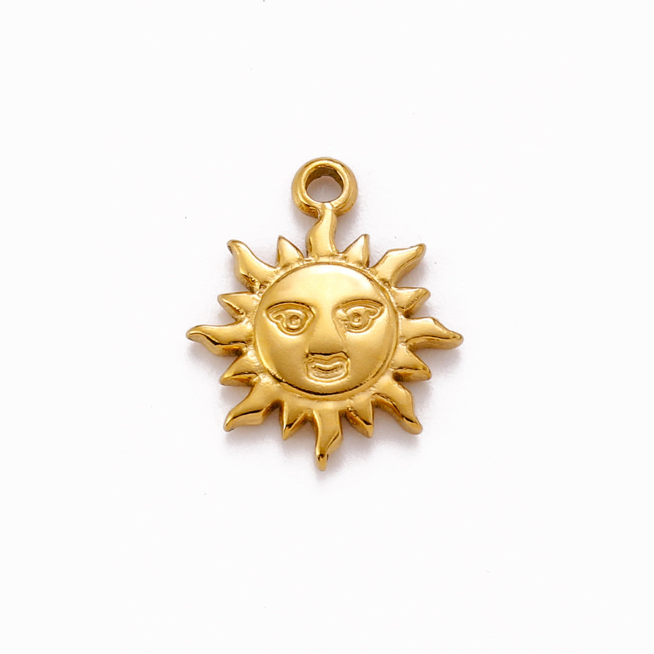 Pendentif Soleil Lune en acier inoxydable