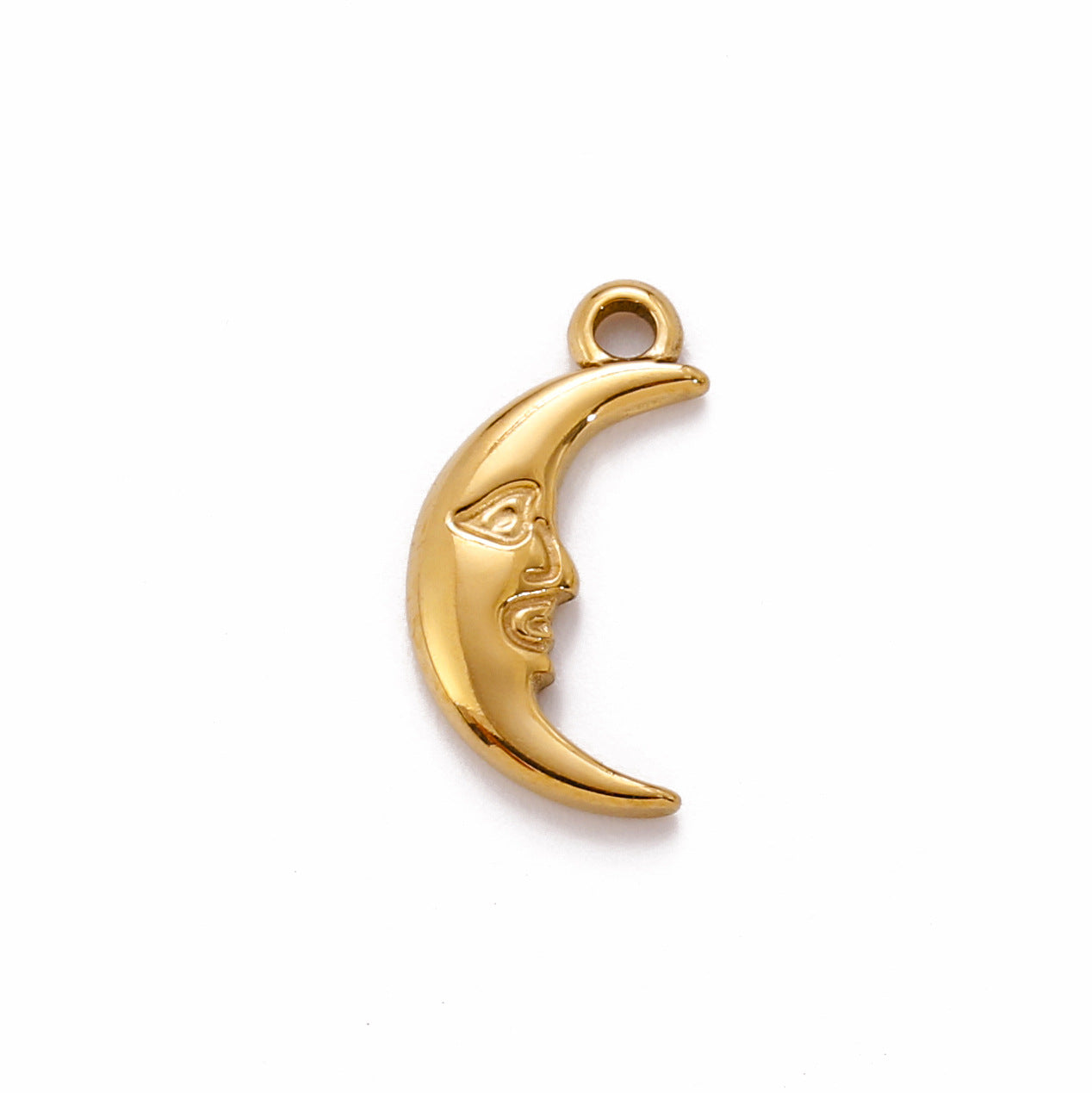 Pendentif Soleil Lune en acier inoxydable