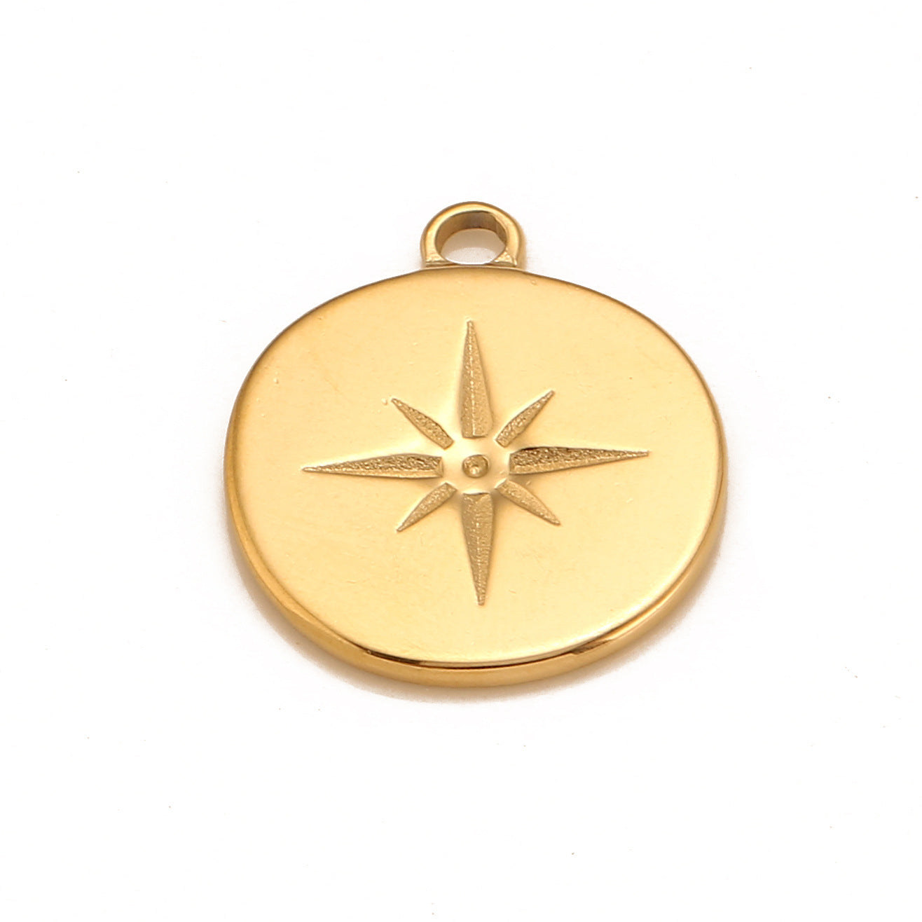 Pendentif étoile irrégulière ronde à six branches