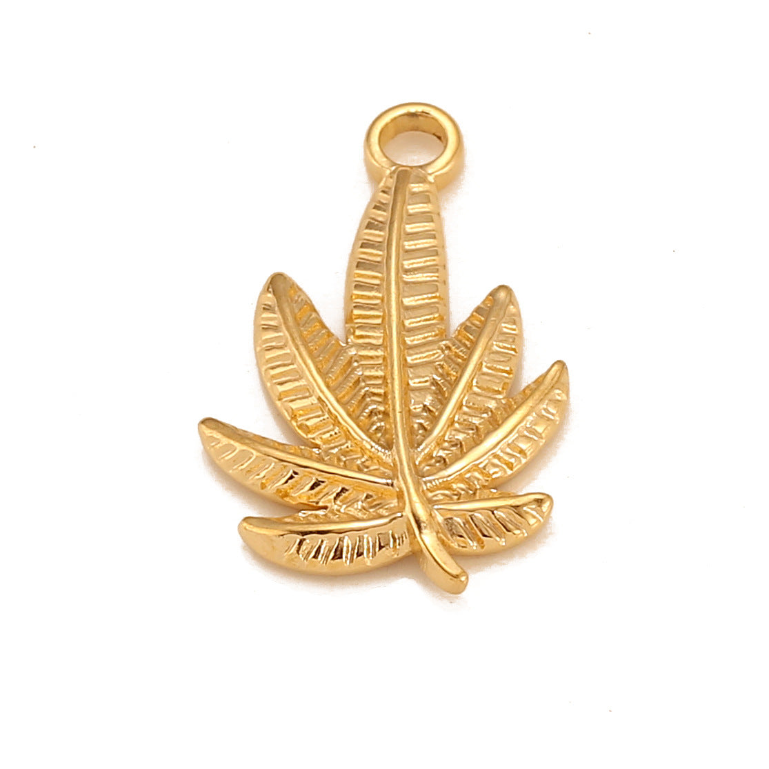 Stainless Steel Maple Leaf Pendant