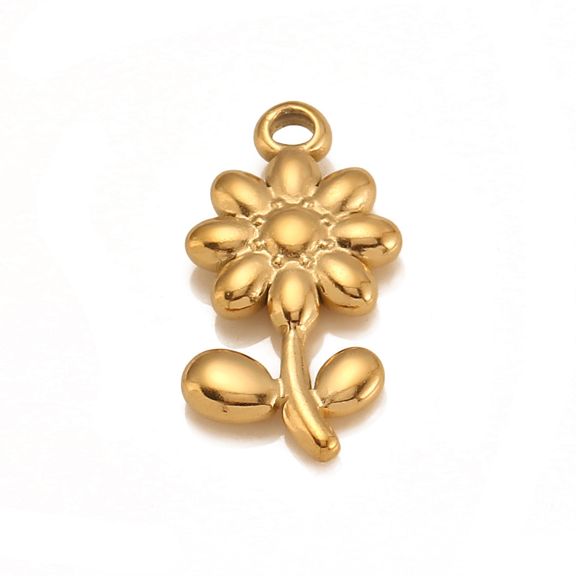 Stainless Steel 3D Daisy Pendant