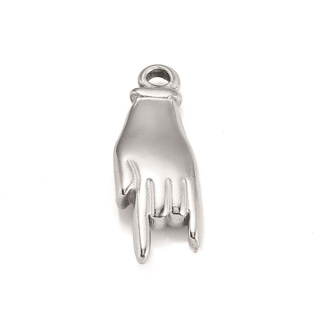 Hip Hop Gesture Stainless Steel Pendant