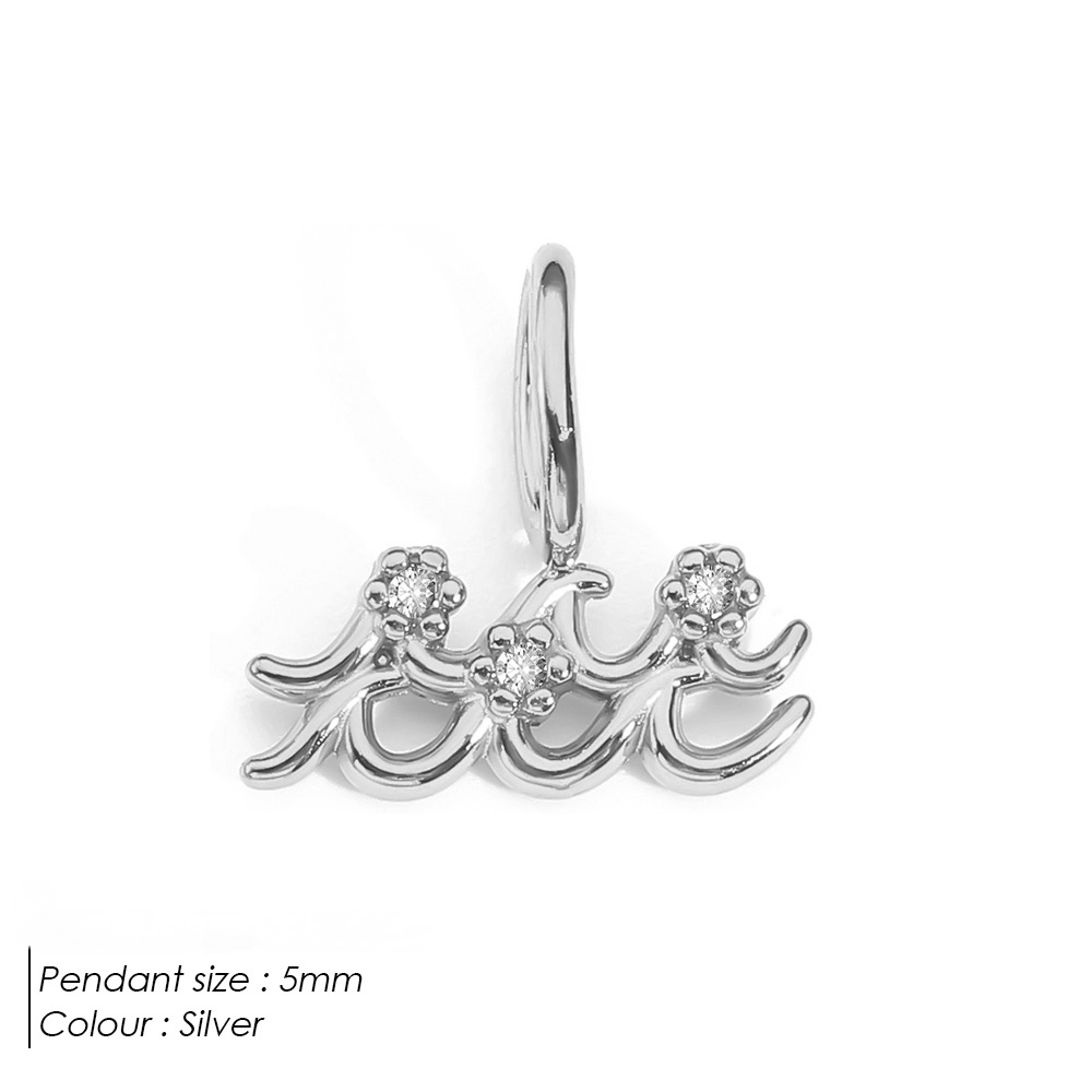 Stainless Steel Diamond-encrusted Constellation Necklace Pendant