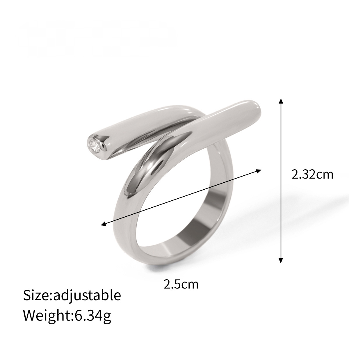 Stainless Steel Geometric Ring Combination