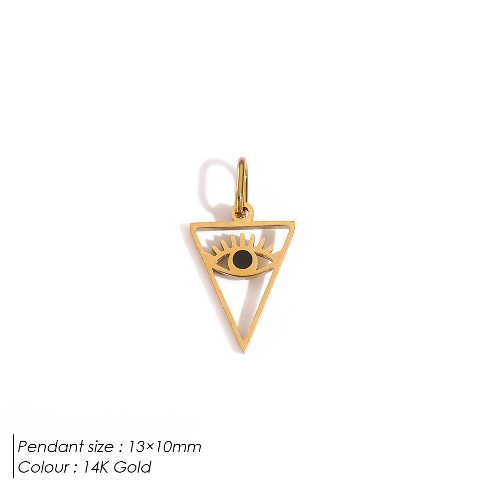Stainless Steel Devil's Eye DIY Pendant