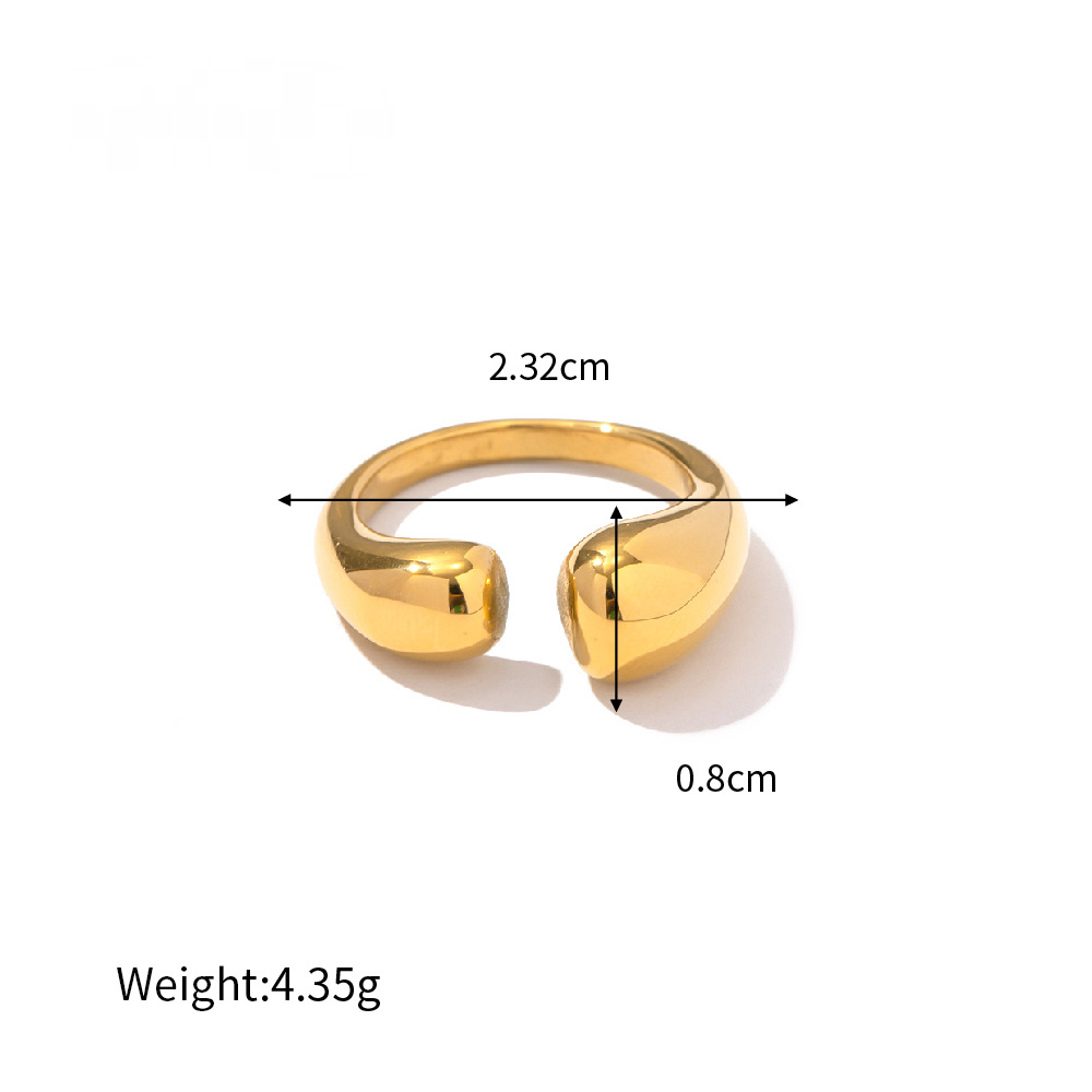 European and American Style Stainless Steel Geometric Ring