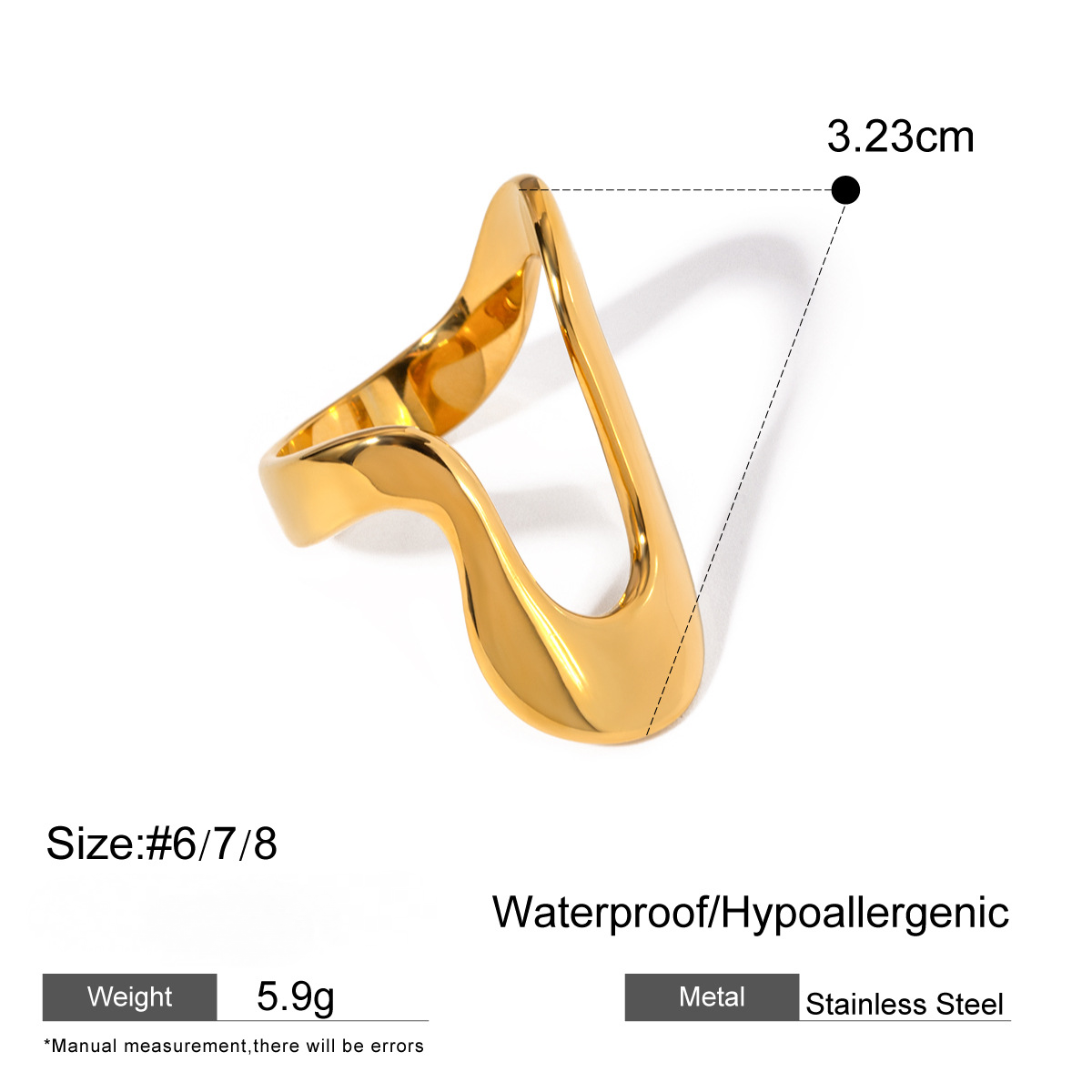 Stainless Steel Shaped Ring Combination