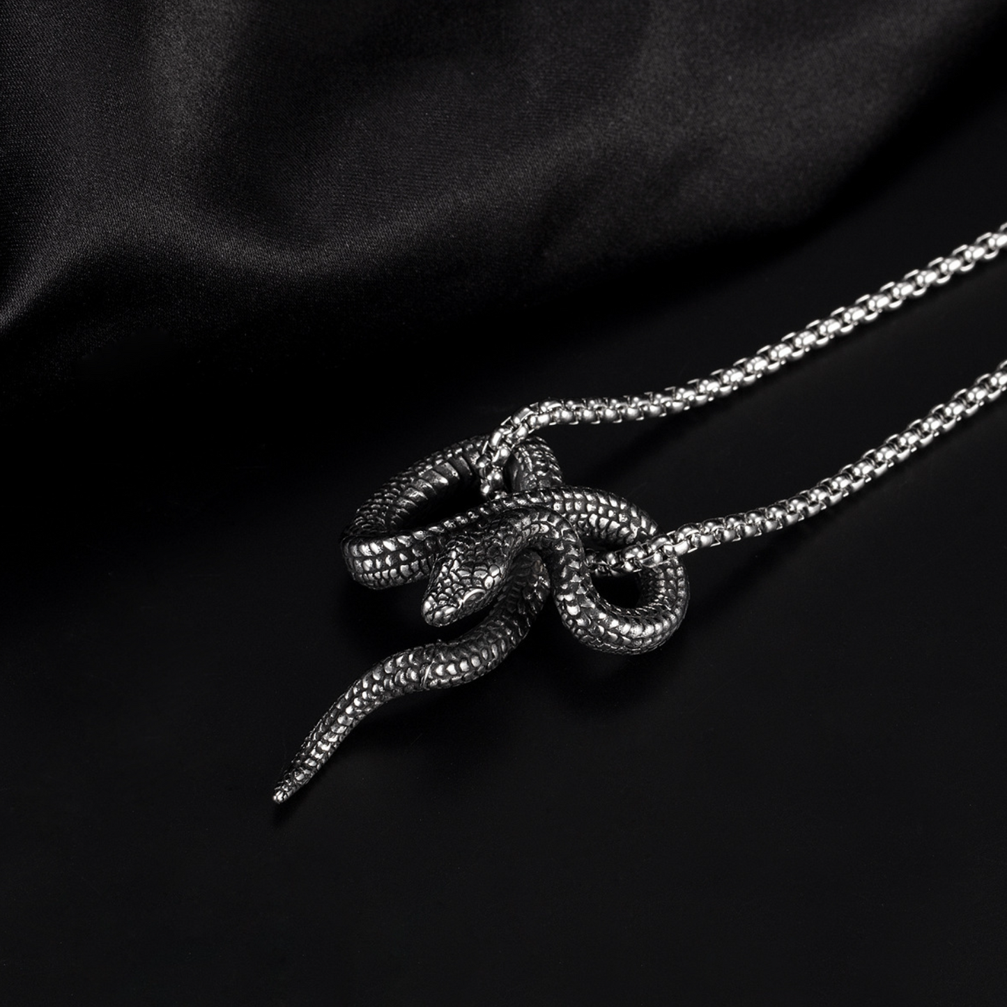 Stainless Steel Python Necklace