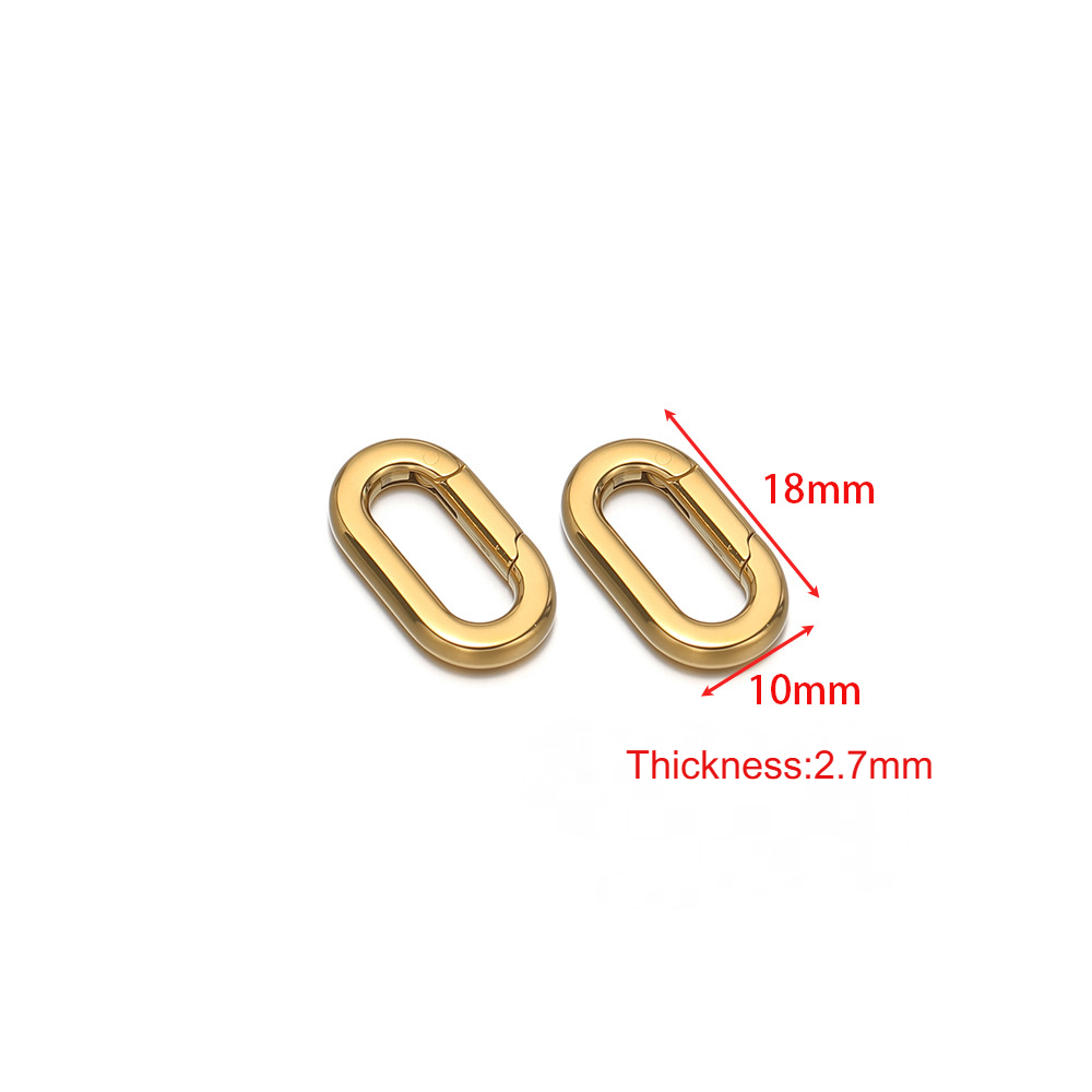 Stainless Steel Heart-shaped Oval Carabiner-2 Pack