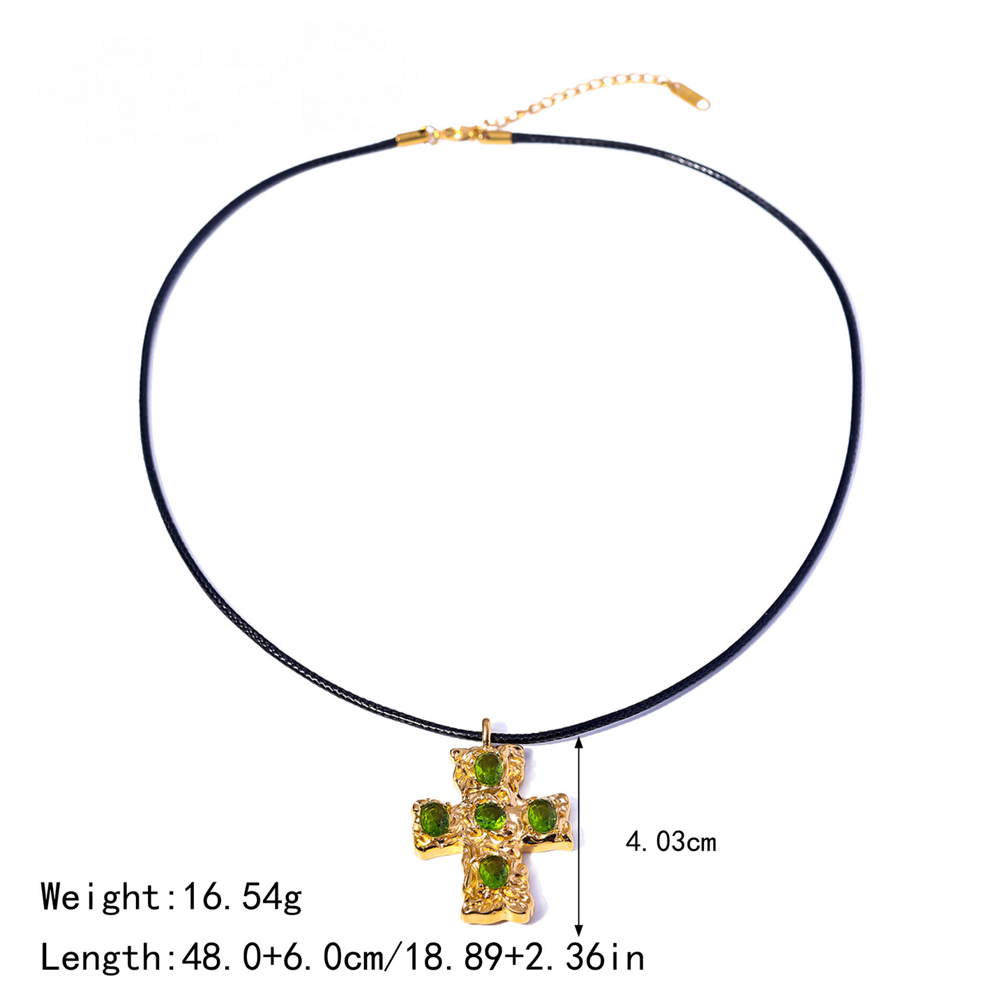 Stainless Steel Cubic Zirconia Cross Pendant Necklace Collection