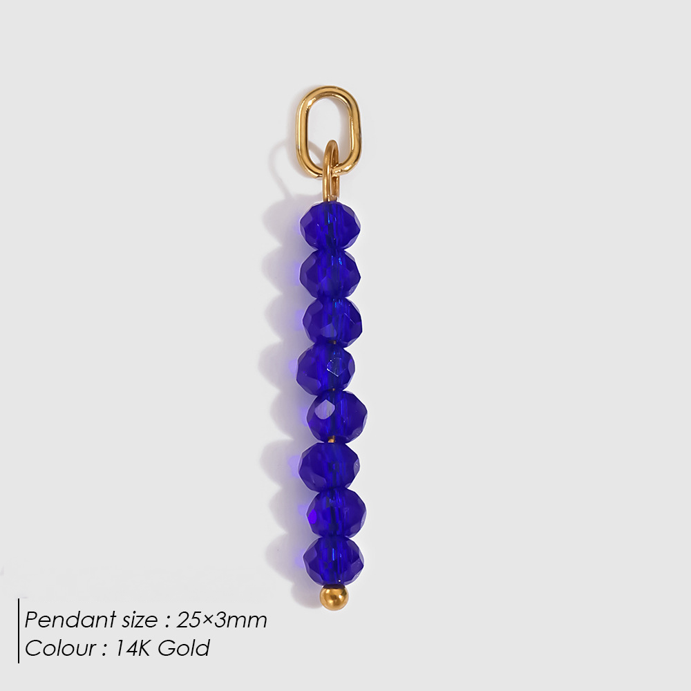 Stainless Steel Rainbow Bead Pendant
