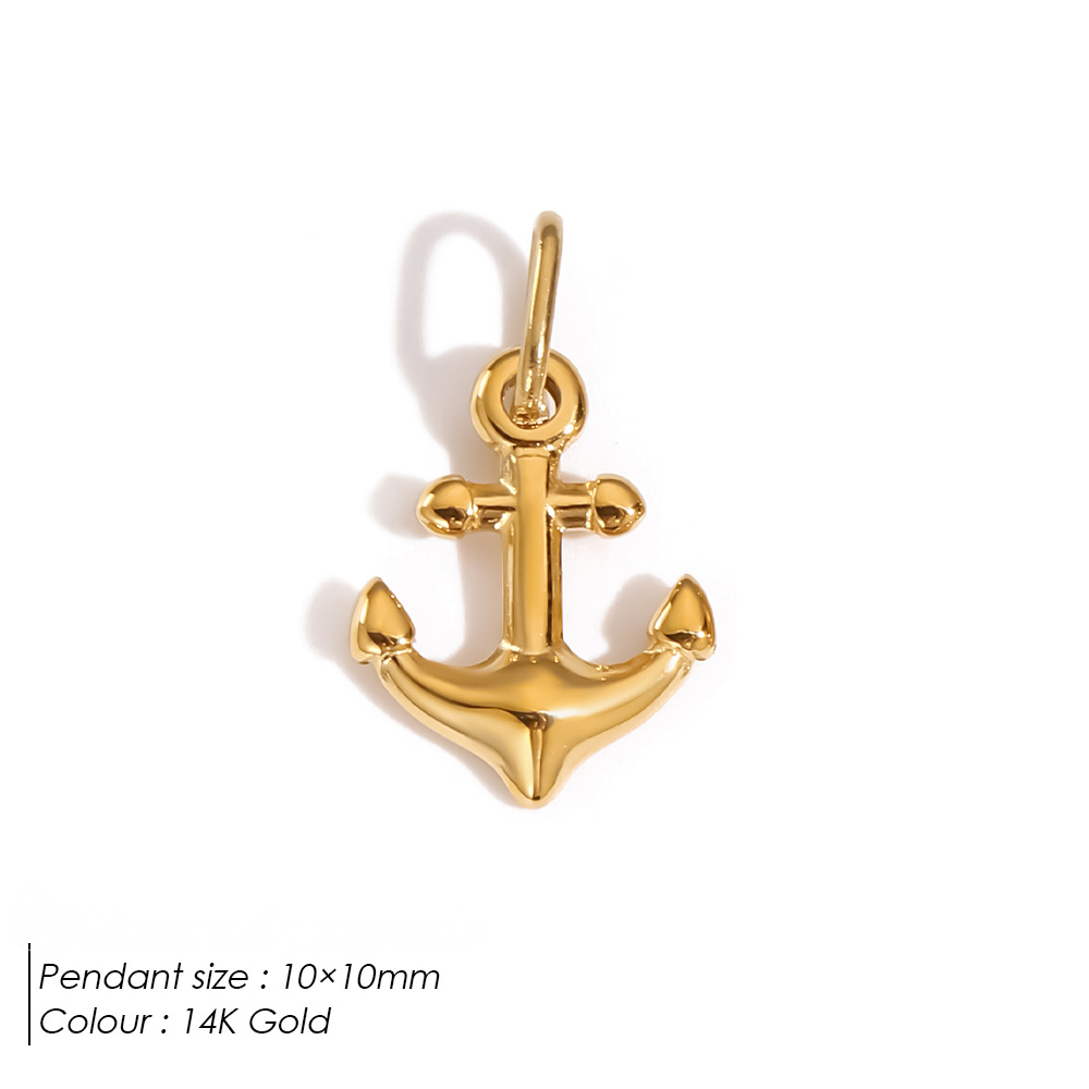 Stainless Steel Double-sided Ocean Series DIY Pendant