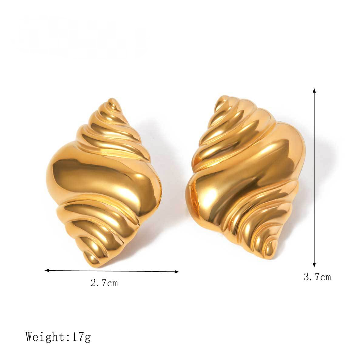 Stainless Steel Vacation Style Earrings Combination