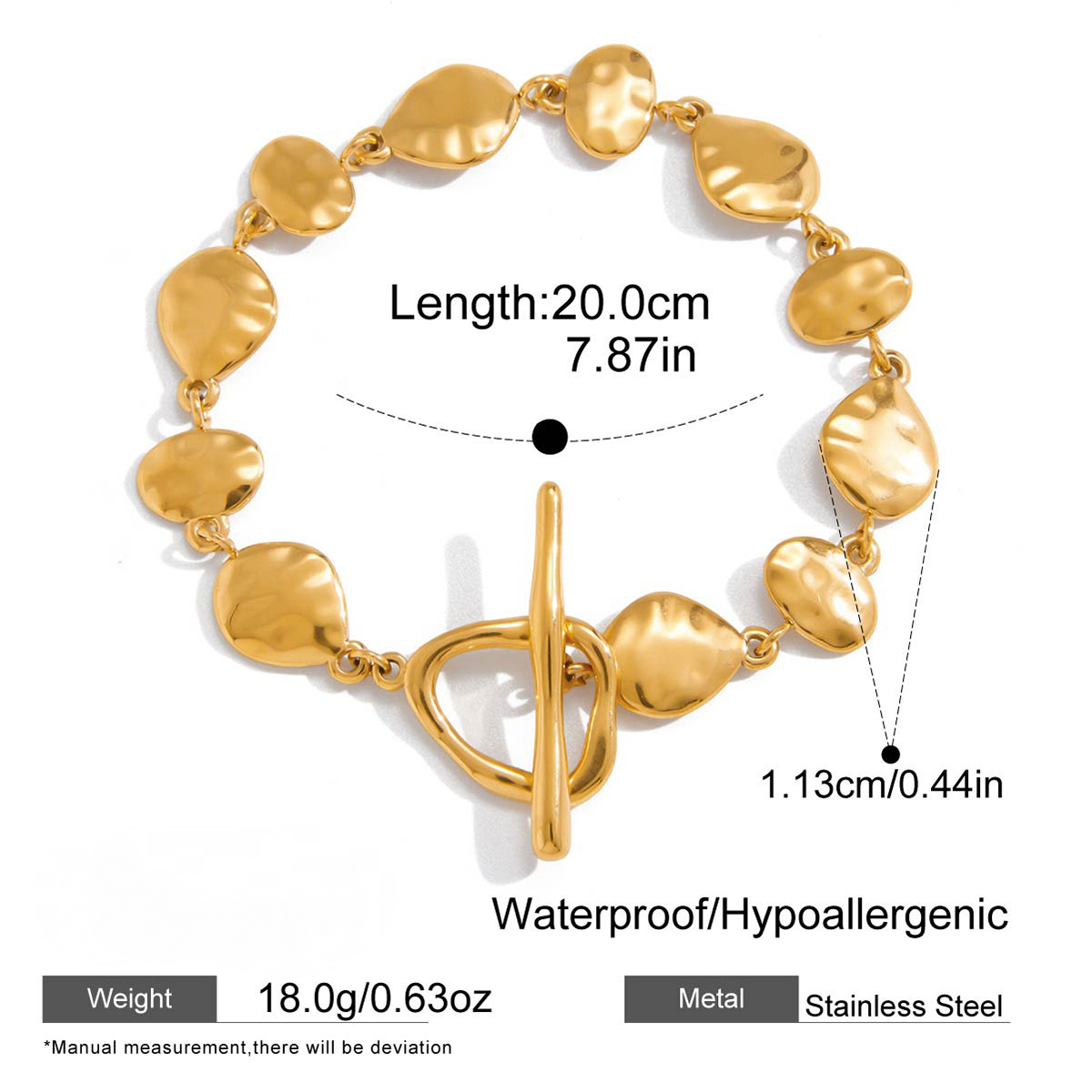 Stainless Steel OT Buckle Bracelet